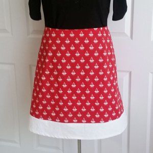 UFO print skirt cotton size A-line L XL 14 NEW